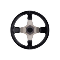 Simple Black Leather Steering Wheel - Image 5